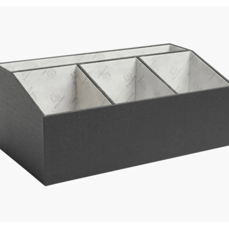 Exacompta OfficeByMe - Organiseur de bureau 4 compartiments - noir