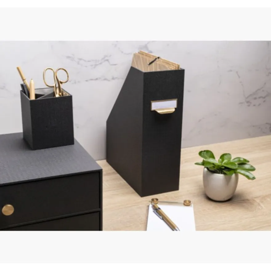 Exacompta OfficeByMe - Porte-revues - dos 100 mm - noir