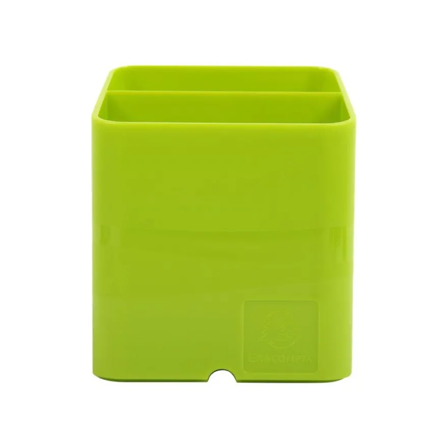 Exacompta Pen Cube Iderama - Pot à crayons magnétique - vert anis