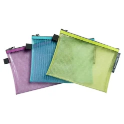 Exacompta Pop'N Co - 1 Pochette à fermeture éclair - pour A5 (148 x 210 mm) - citron vert, cyan, lilas