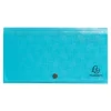 Exacompta Pop'N Co - Trieur à soufflet - 7 compartiments - pour 260 x 140 mm - à onglets - cyan