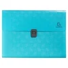 Exacompta Pop'N Co - Trieur à soufflet - 13 compartiments - pour A4 (210 x 297 mm) - cyan