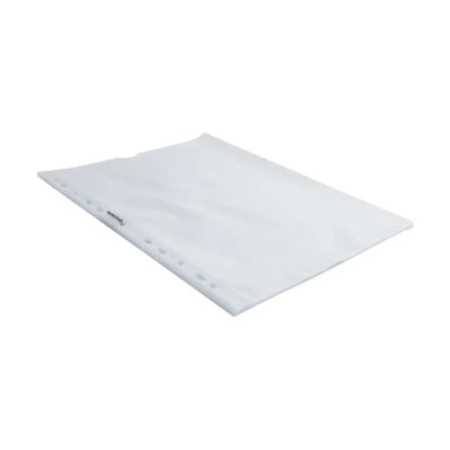Exacompta Quick Doc - 50 Pochettes perforées - A4 - lisses - cristal