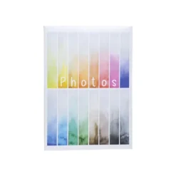 Exacompta Rainbow - Album photos à pochettes 22,5 x 32,5 cm - pour 300 photos 10 x 15 cm