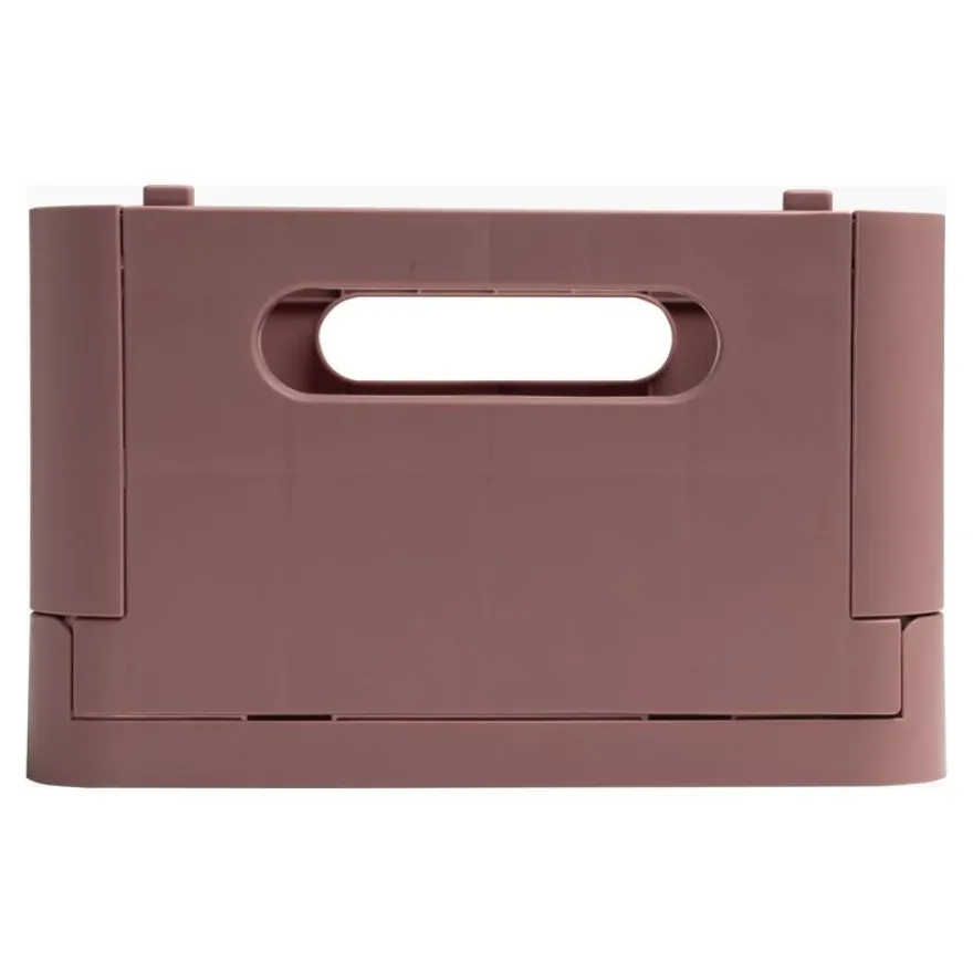Exacompta Skandi - Boîte de rangement pliable - format midi (A5+) - vieux rose