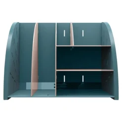 Exacompta Skandi - Organiseur de bureau 6 compartiments - bleu/nude