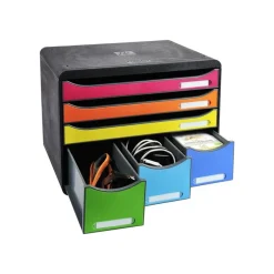 Exacompta Store-Box - Module de classement à l'italienne 6 tiroirs - arlequin