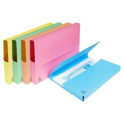 Exacompta Super 210 - 25 Chemises poche - couleurs pastels assorties