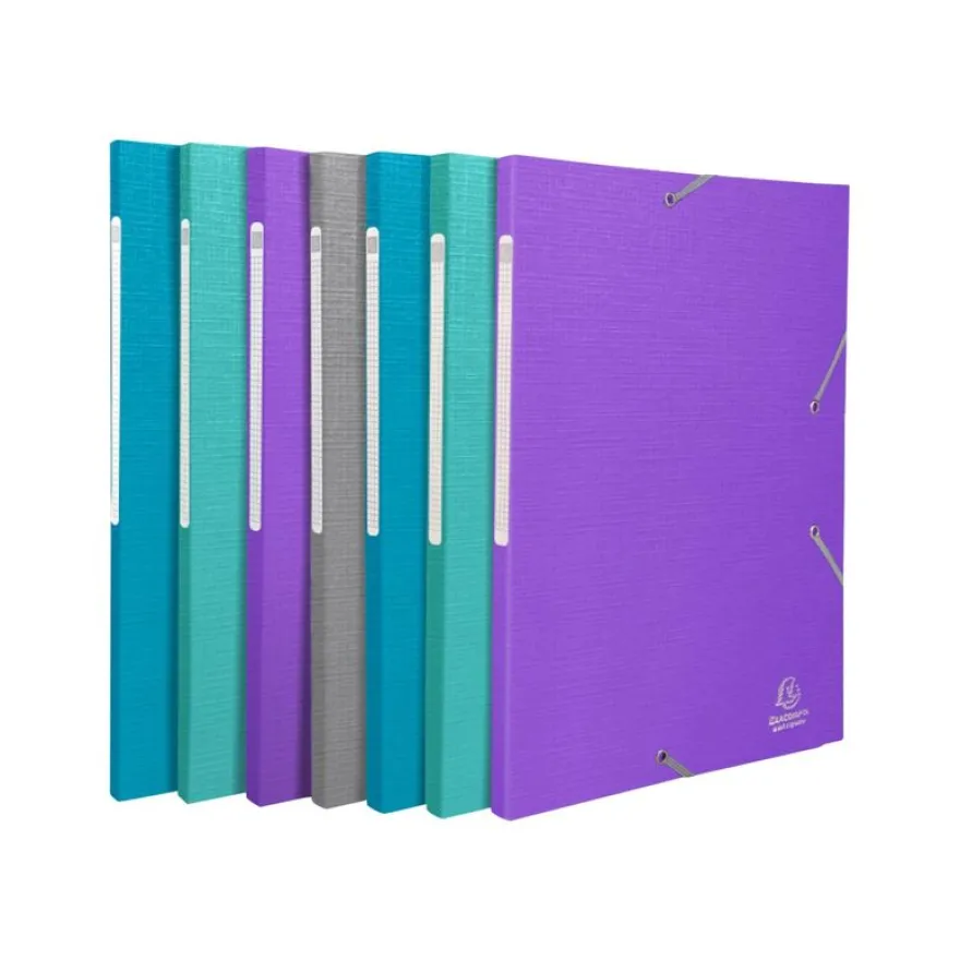 Exacompta Teksto - Chemise à 3 rabats - A4 - pour 300 feuilles - disponible dans différentes couleurs
