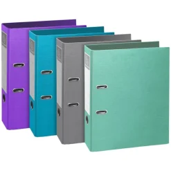 Exacompta Teksto - Classeur à levier - Dos 80 mm - A4 - pour 760 feuilles - disponible dans différentes couleurs
