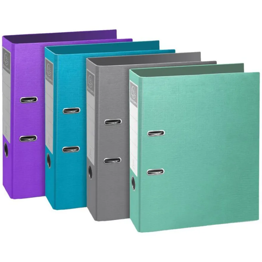 Exacompta Teksto - Classeur à levier - Dos 80 mm - A4 - pour 760 feuilles - disponible dans différentes couleurs