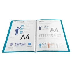 Exacompta Teksto - Porte vues - 40 vues - A4 - disponible dans différentes couleurs