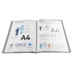 Exacompta Teksto - Porte vues - 40 vues - A4 - disponible dans différentes couleurs