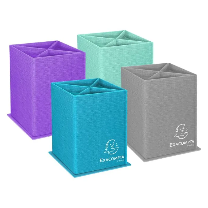 Exacompta Teksto - Pot à crayons en carton - disponible dans différentes couleurs