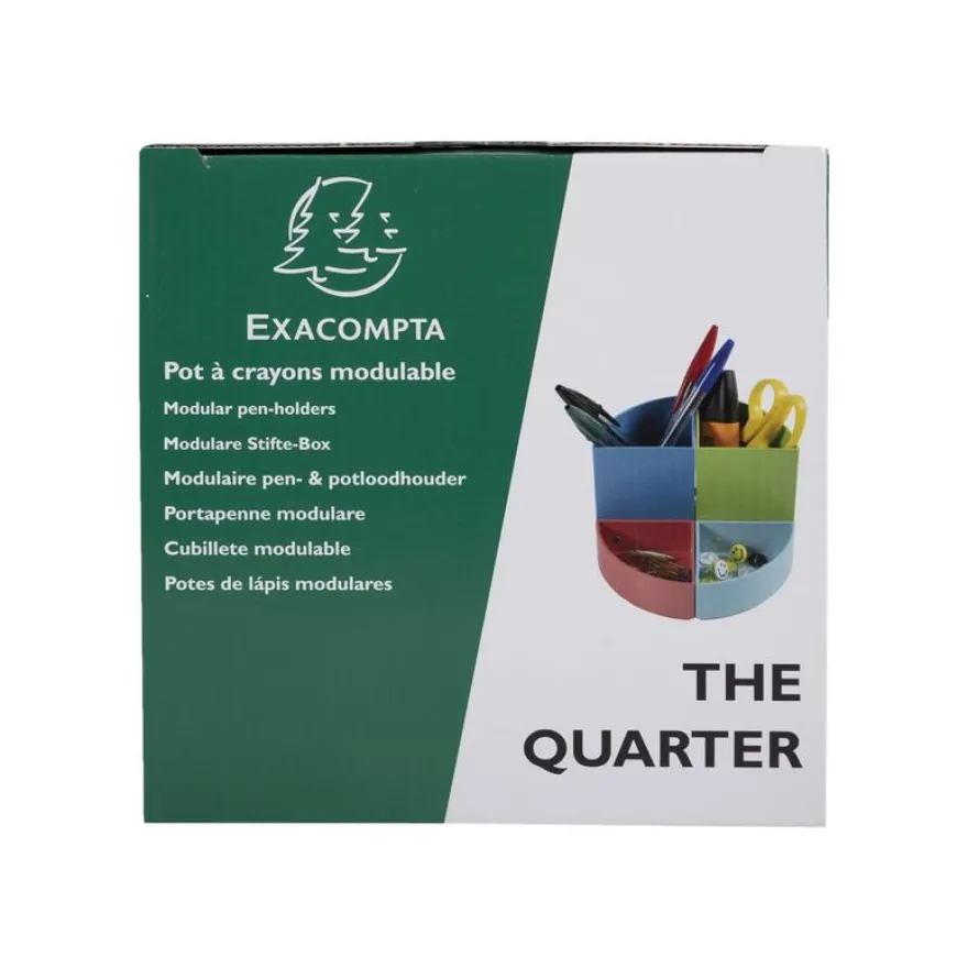 Exacompta The Quarter Aquarel - Pot à crayons modulable