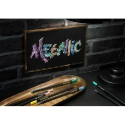 Faber Castell - 12 crayons de couleur - Black Edition Metallic