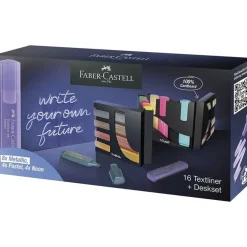 Faber Castell - Présentoir de bureau avec 16 surligneurs - couleurs assorties