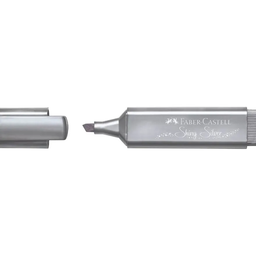 Faber Castell TL46 - Surligneur Metallic Shiny Silver