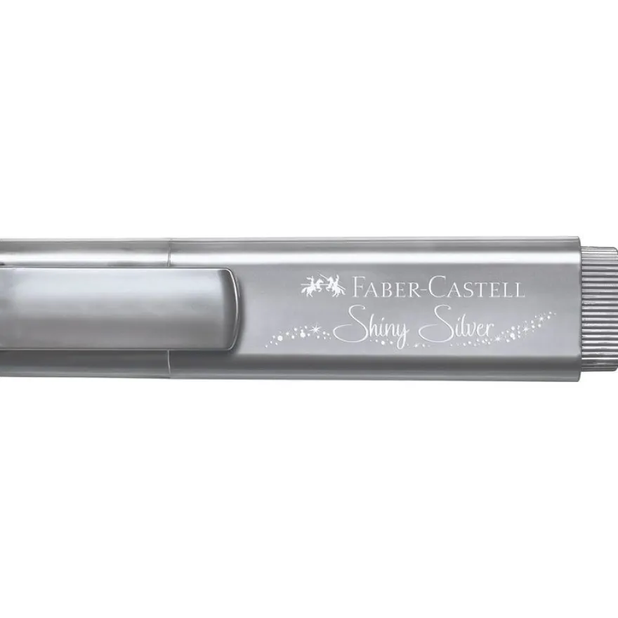 Faber Castell TL46 - Surligneur Metallic Shiny Silver