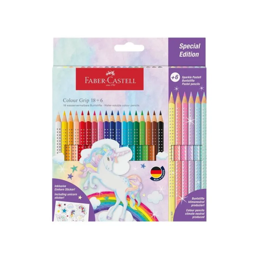 Faber-Castell - 24 crayons de couleur - Edition Colour GRIP