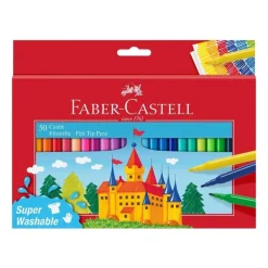 Faber-Castell - 50 Feutres - couleurs assorties