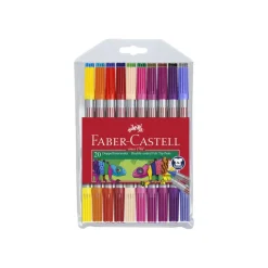 Faber-Castell - 20 Feutres double pointe - couleurs brillantes