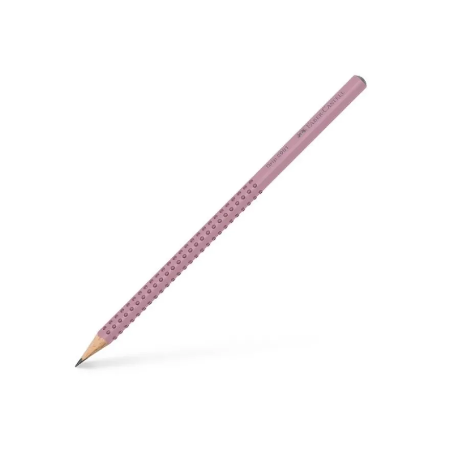 Faber-Castell – crayon graphite B Grip 2001 – rose – B