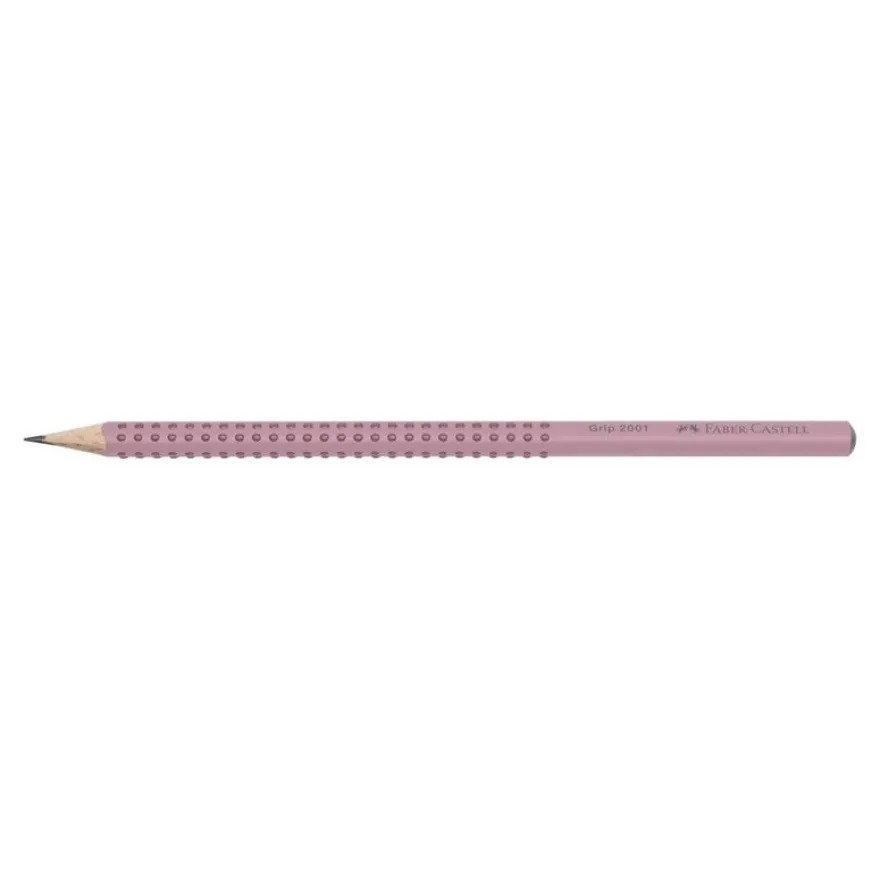 Faber-Castell – crayon graphite B Grip 2001 – rose – B