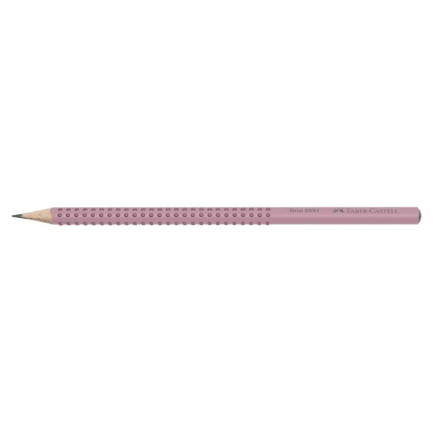 Faber-Castell – crayon graphite B Grip 2001 – rose – B