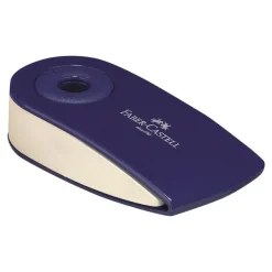 Faber-Castell - Gomme Sleeve Mini - Avec étui de protection pivotant - Blanc