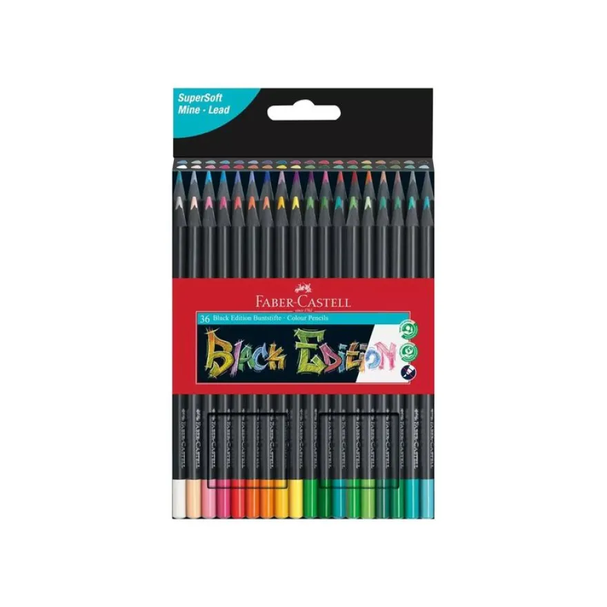 Faber-Castell Black Edition - 36 Crayons de couleur