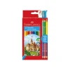 Faber-Castell Classic Colour – Set de 15 Crayons de Couleur à Double Pointe – Couleurs Assorties