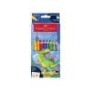 Faber-Castell Jumbo Grip - 10 crayons de couleur - dinosaure