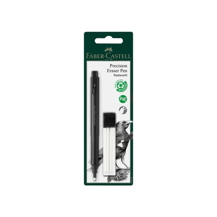 Faber-Castell Precision - Stylo gomme avec recharges