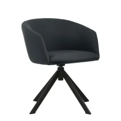 Fauteuil ARCO - pied pyramidal - bleu nuit