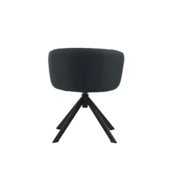 Fauteuil ARCO - pied pyramidal - bleu nuit