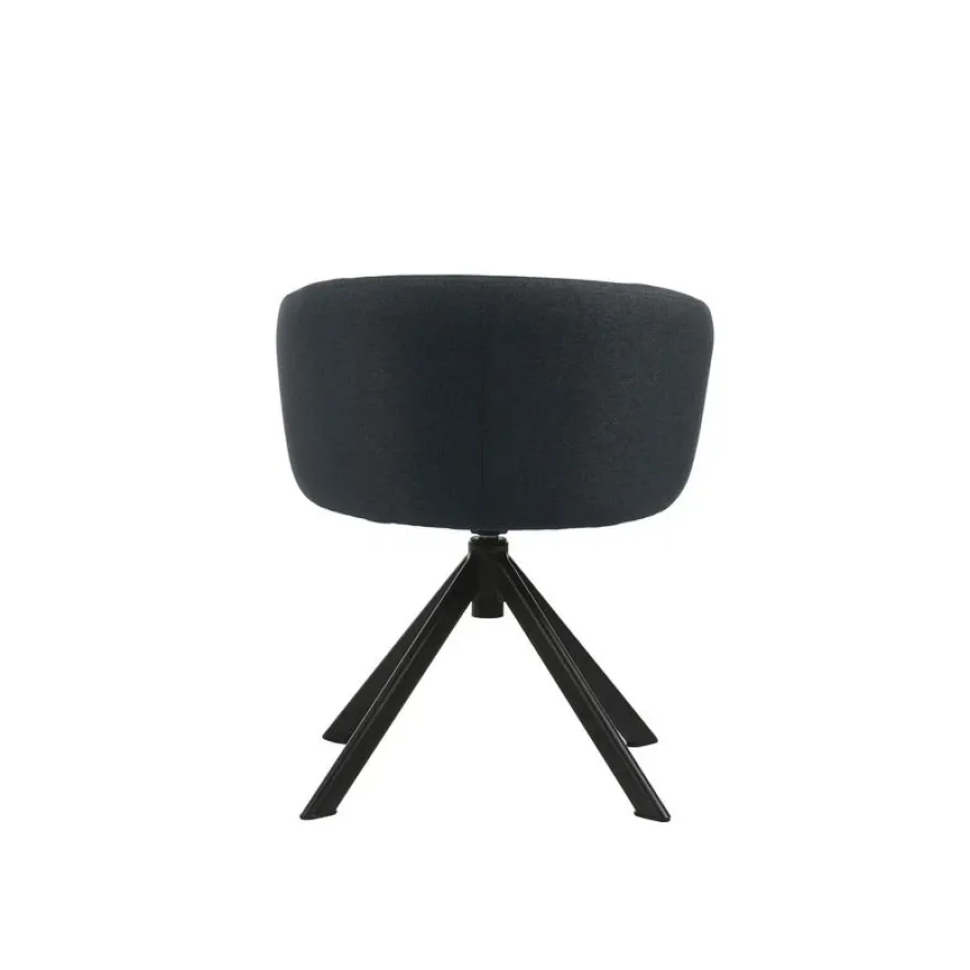 Fauteuil ARCO - pied pyramidal - bleu nuit