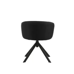 Fauteuil ARCO - Tissu non feu - pieds pyramidal - gris poivre