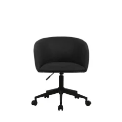 Fauteuil ARCO - Tissu non feu - avec roulettes - bleu nuit
