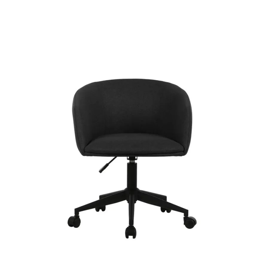 Fauteuil ARCO - Tissu non feu - avec roulettes - bleu nuit