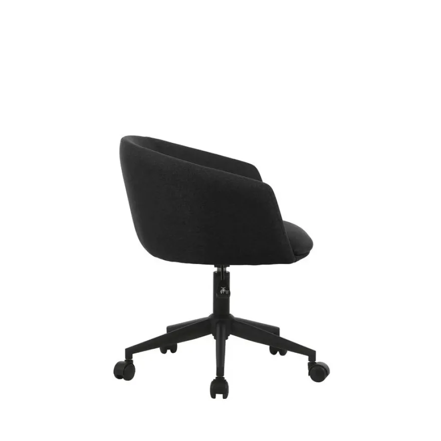 Fauteuil ARCO - Tissu non feu - avec roulettes - bleu nuit