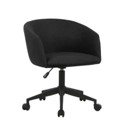 Fauteuil ARCO - Tissu non feu - avec roulettes - bleu nuit