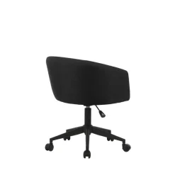 Fauteuil ARCO - Tissu non feu - avec roulettes - bleu nuit