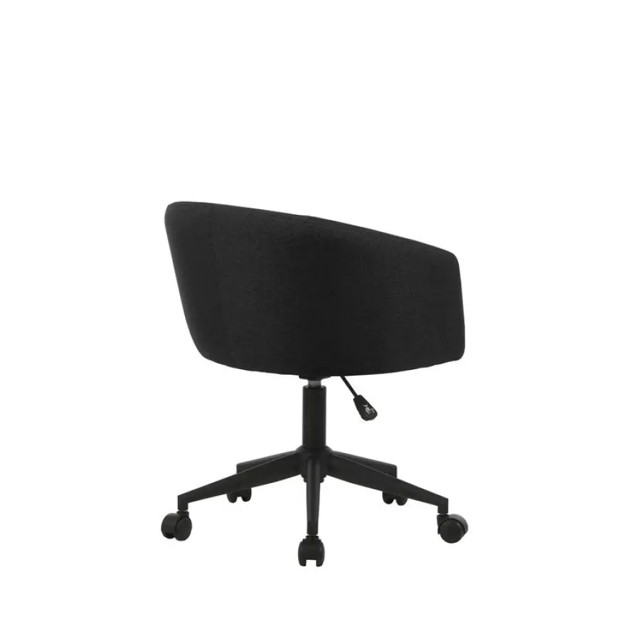 Fauteuil ARCO - Tissu non feu - avec roulettes - bleu nuit