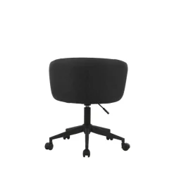 Fauteuil ARCO - Tissu non feu - avec roulettes - bleu nuit