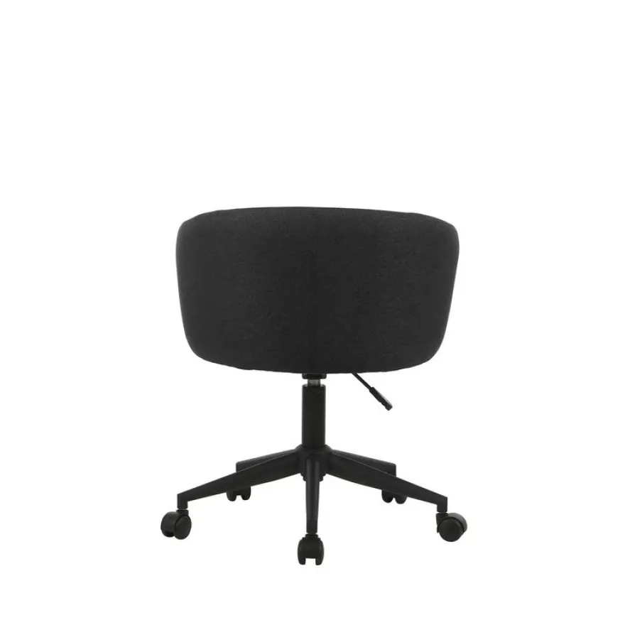 Fauteuil ARCO - Tissu non feu - avec roulettes - bleu nuit