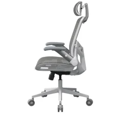 Fauteuil Cougar Speeder One - accoudoirs rabattables - appuie-tête réglable - blanc