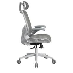 Fauteuil Cougar Speeder One - accoudoirs rabattables - appuie-tête réglable - blanc