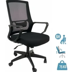 Fauteuil de bureau - PRIX MINI - noir
