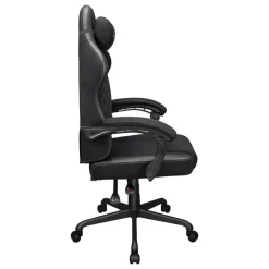 Fauteuil de bureau FUSION EX - accoudoirs -appui-tête intégré - Tissu noir
